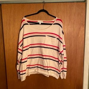 Light Pink Striped Sweater